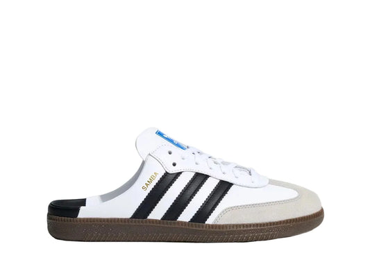 SAMBA MULE WHITE BLACK